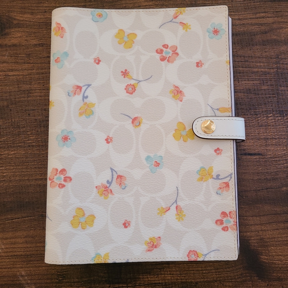 Coach Notebook with Floral